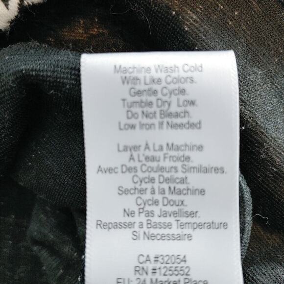 Dolan Anthropologie Callan Ruffled Black and White Houndstooth Top Sz XS - Picture 10 of 11